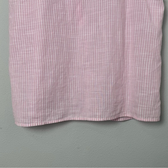 NWT J.Crew Striped‎ ruffle-front flutter-sleeve top in White Spring Blossom M - Picture 11 of 15